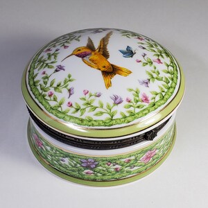 Hummingbird Trinket Box 2001 Nicole, Imperial