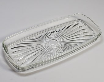 Vintage Glass Butter Dish Inserts