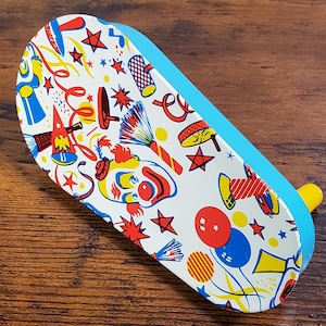 1950s Vintage Party Favor Noisemaker by U.S. Metal Toy Manufacturing Company - Tin Lithograph