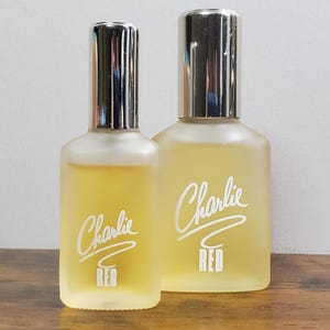 Vintage Charlie Red Cologne Set: 1990s Revlon, Splash & Spray