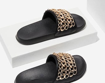 Chanel Slides - Etsy