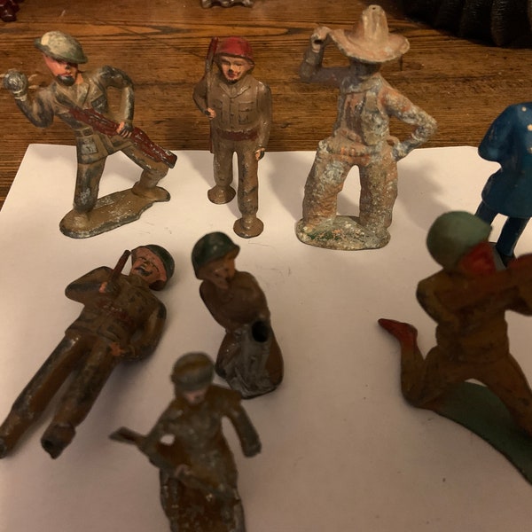 Antique Lead Figures Etsy UK