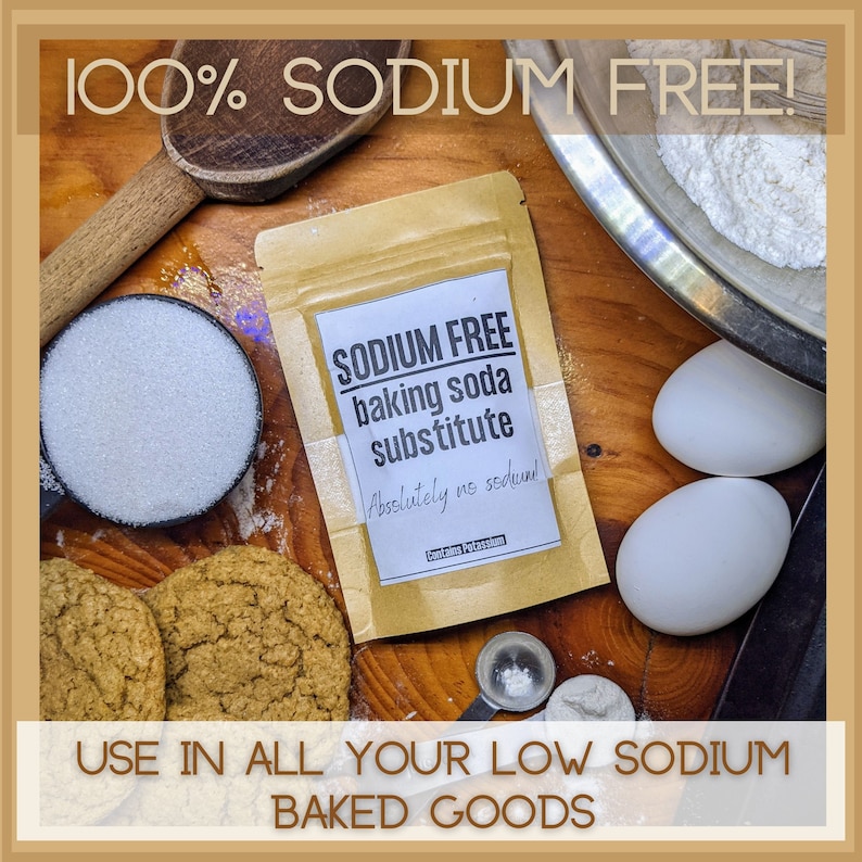 Sodium Free Baking Soda Substitute. 100 Salt Free Potassium