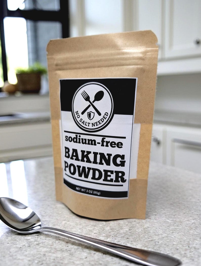 3-pack Sodium-free Baking Powder: Low Sodium Baking Substitute - Etsy