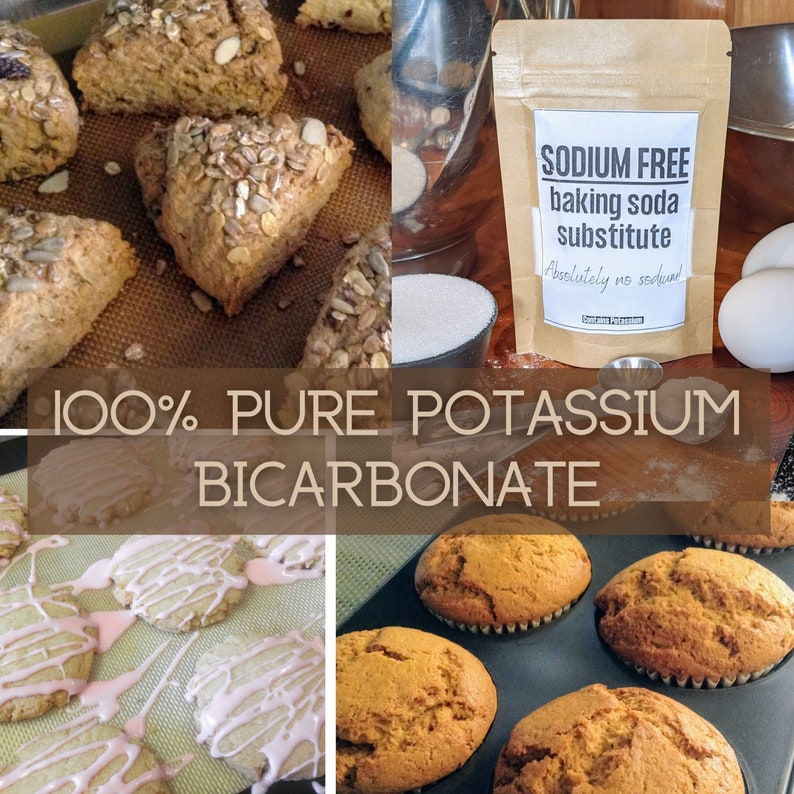 Sodium Free Baking Soda Substitute. 100 Salt Free Potassium