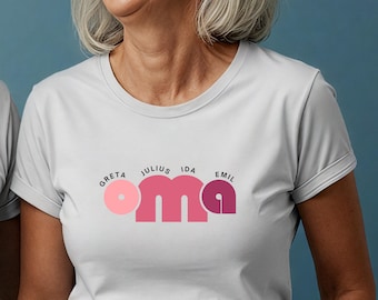 Personalized Grandma Shirt, Grandma Shirt customizable, Grandma gift with name, Gift for Grandma, Name Grandchild Shirt, Grandchild Grandma