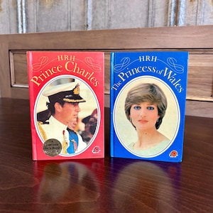 Vintage Prince Charles and Princess Diana Royal Books
