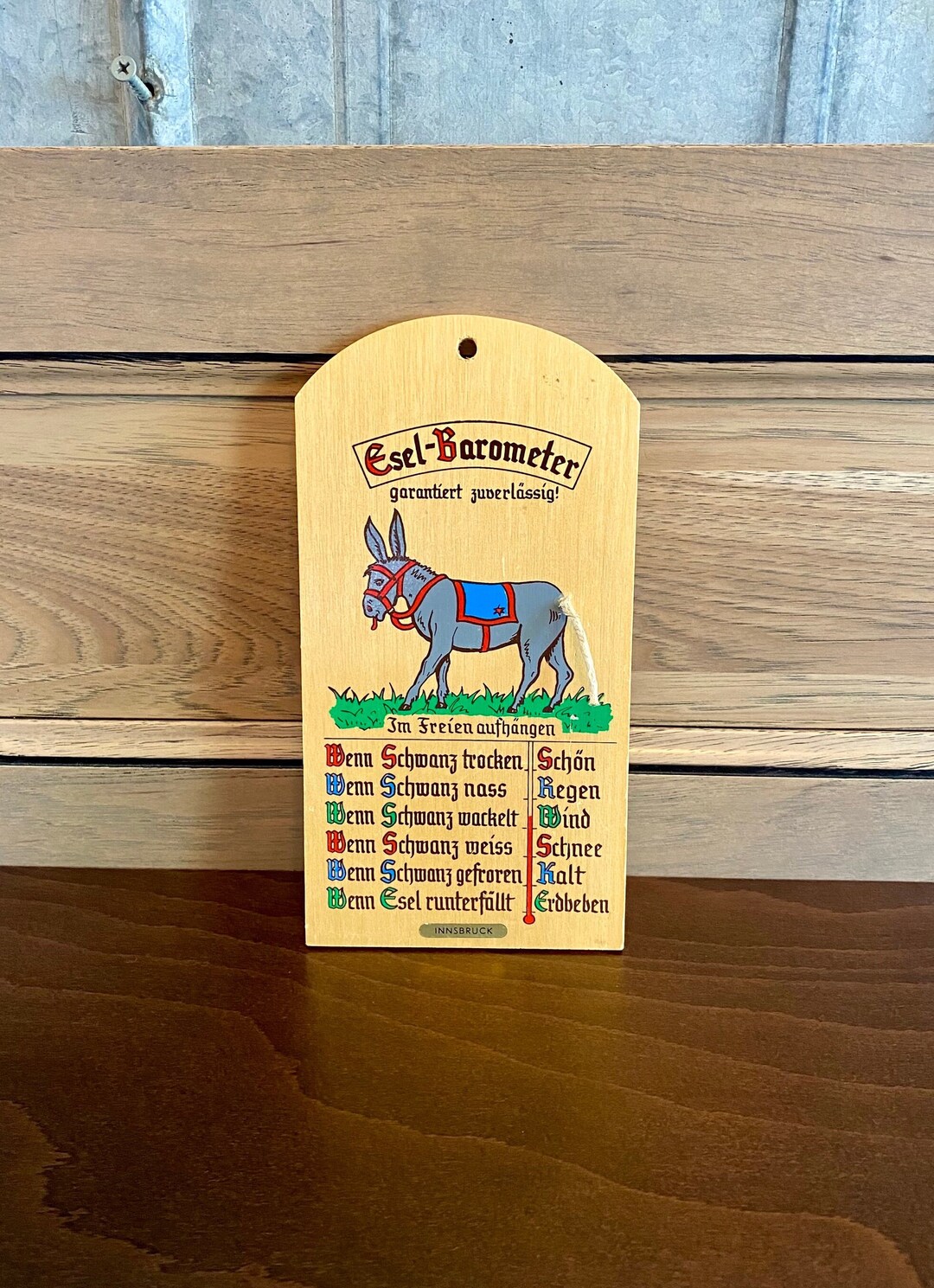 Vintage Eselbarometer donkey Wall Decor Etsy