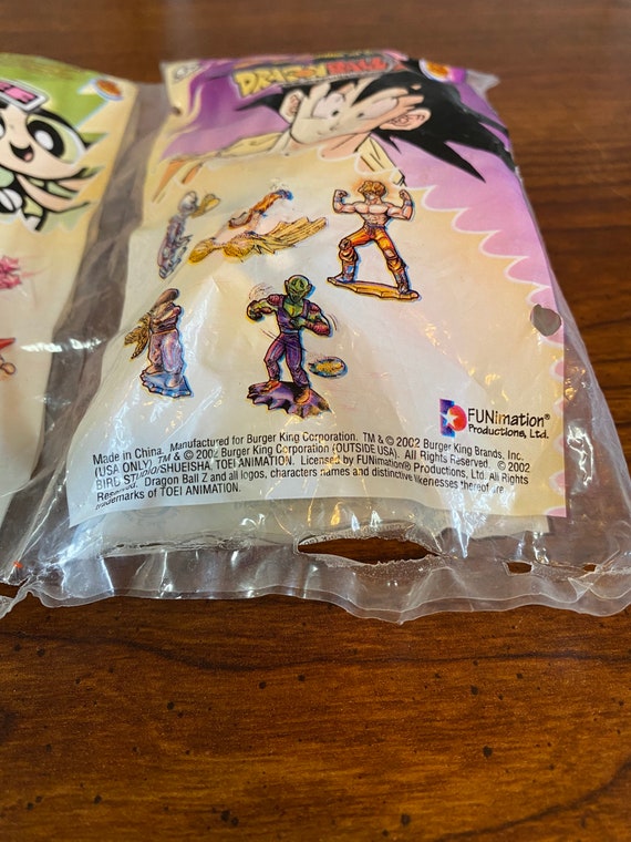 Vintage Burger King Dragonball Z & Power Puff Kids Toys - Set of 2