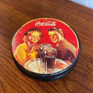 Vintage Coca Cola Black Tin