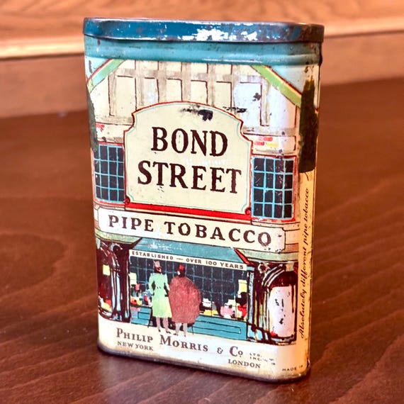 bond street tobacco tin 1930’s Bond Street Tin Tobacco Case