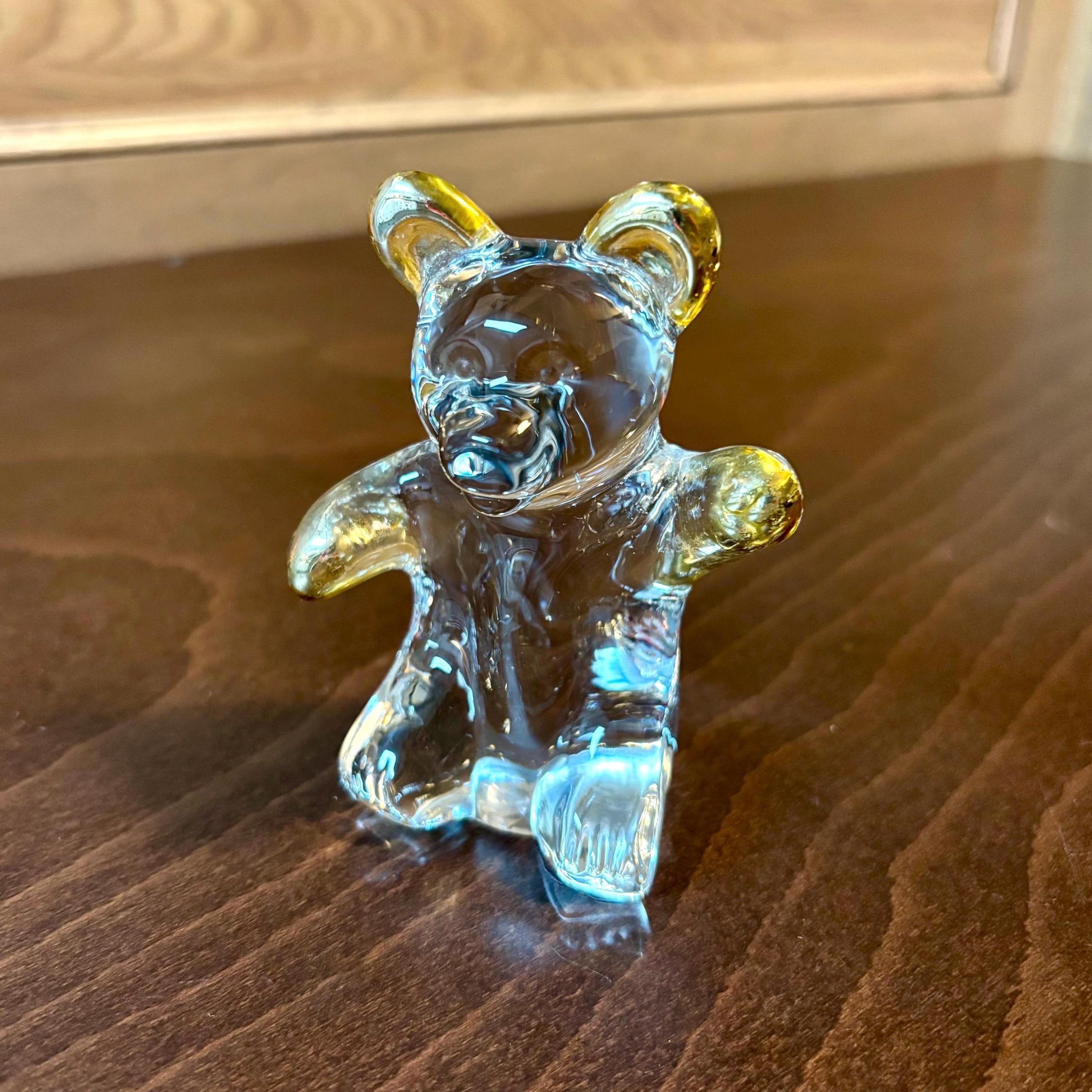 Hand Blown Golden Teddy Bear Glass Sculpture - Etsy Hand Blown Golden Teddy Bear Glass Sculpture - Etsy