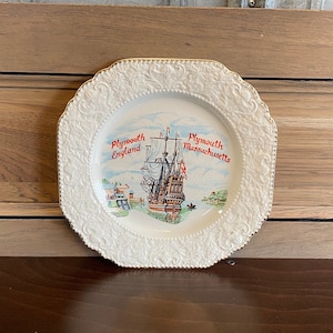 Vintage Plymouth Landing Decorative Plate