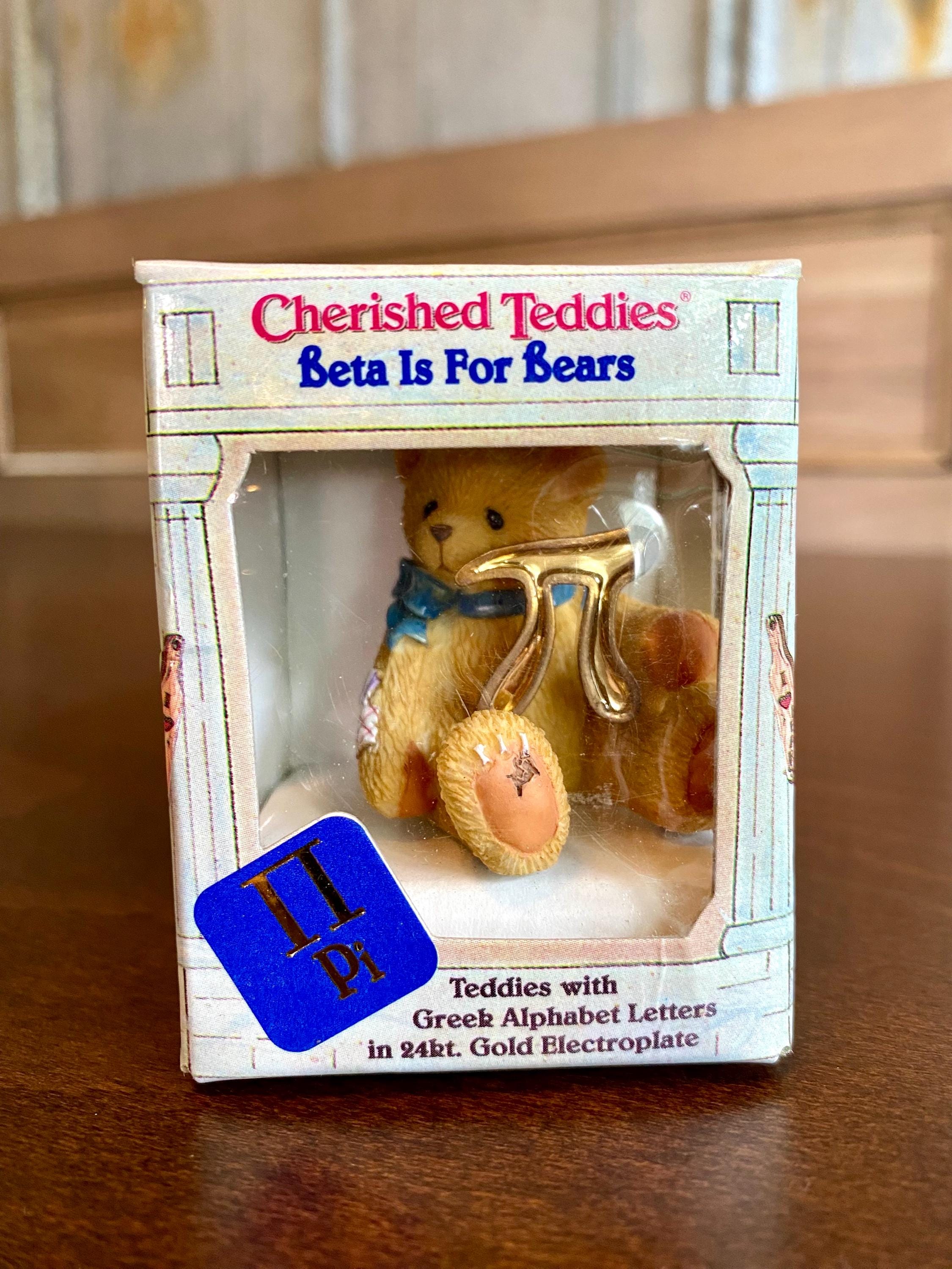 Vintage Cherished Teddies Greek Alphabet Bear - “pi” - Etsy