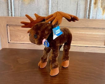 Vintage Chewy-Newgett Chocolate Moose Plush