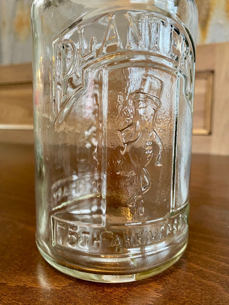 Vintage 75th Anniversary Planters Peanut Jar Etsy