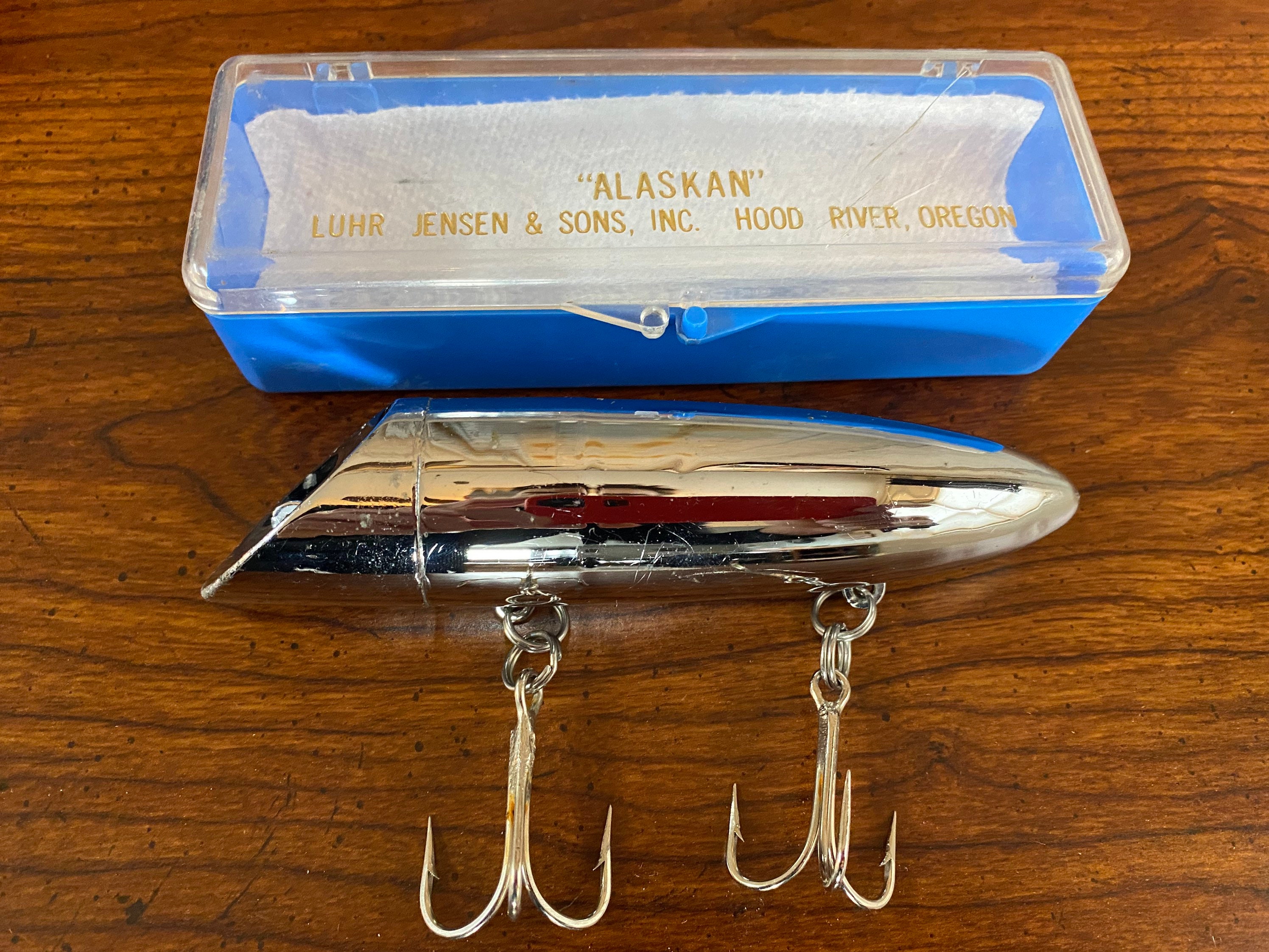 Vintage Luhr Jensen & Sons Alaskan Metal Fishing Lure 