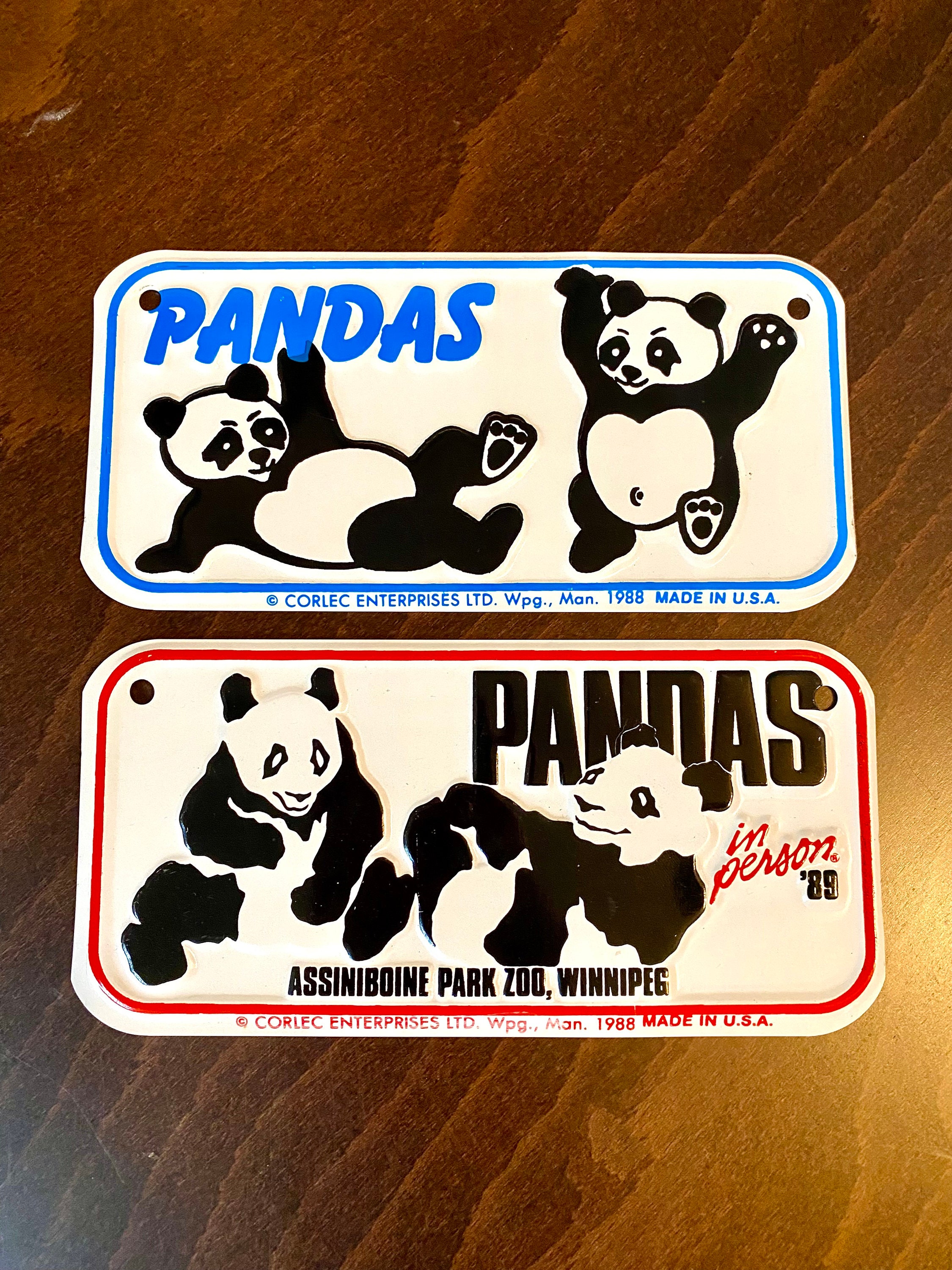 Vintage Assiniboine Park Zoo Panda Metal Signs - Etsy