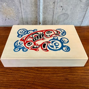 Pacific Northwest Coastal Art Hinged Box