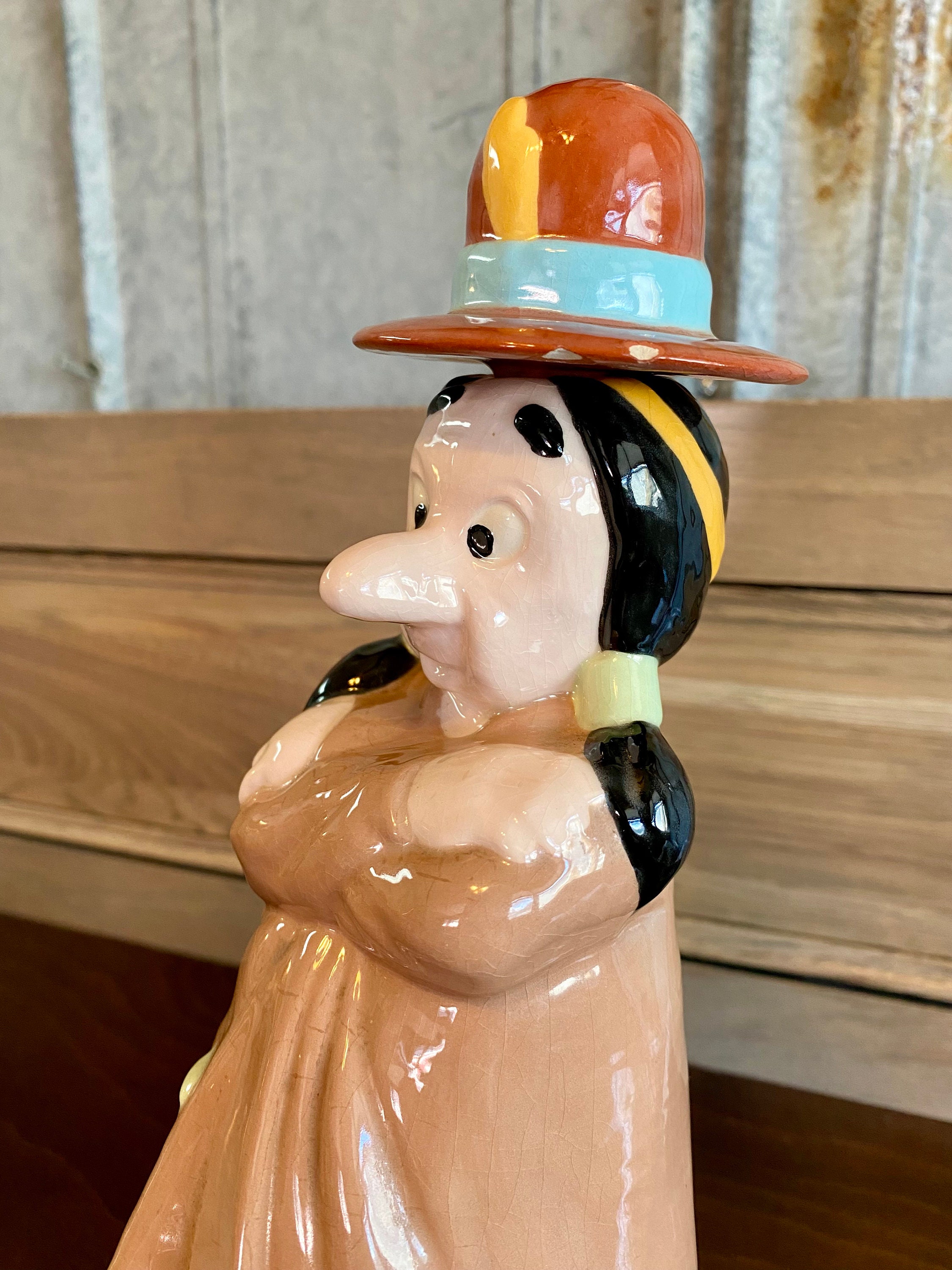 Vintage Native “firewater” Ceramic Decanter - Etsy