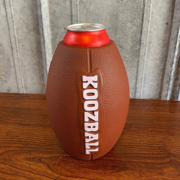 Football Beer Koozie Etsy