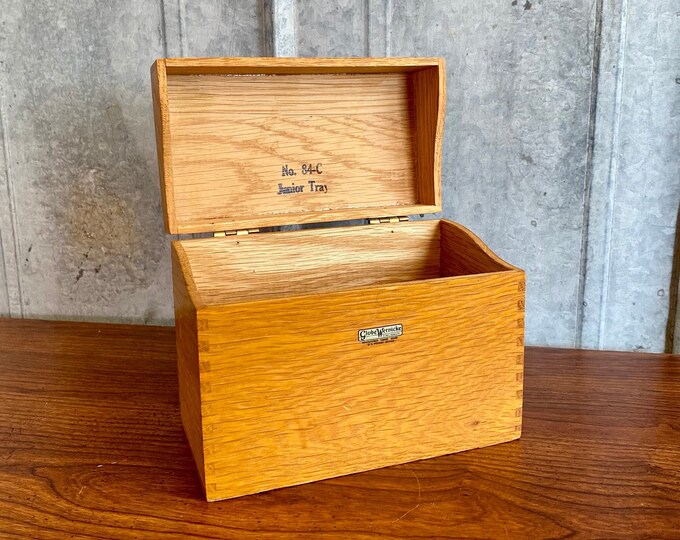 Vintage Globewernicke Co. Jointed Wooden Box Etsy