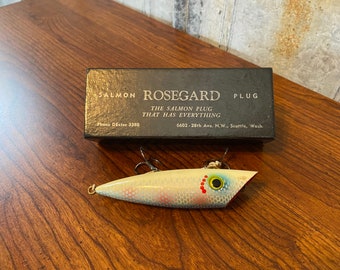 Vintage Lucky Louie Golden Pearl Fishing Lure 