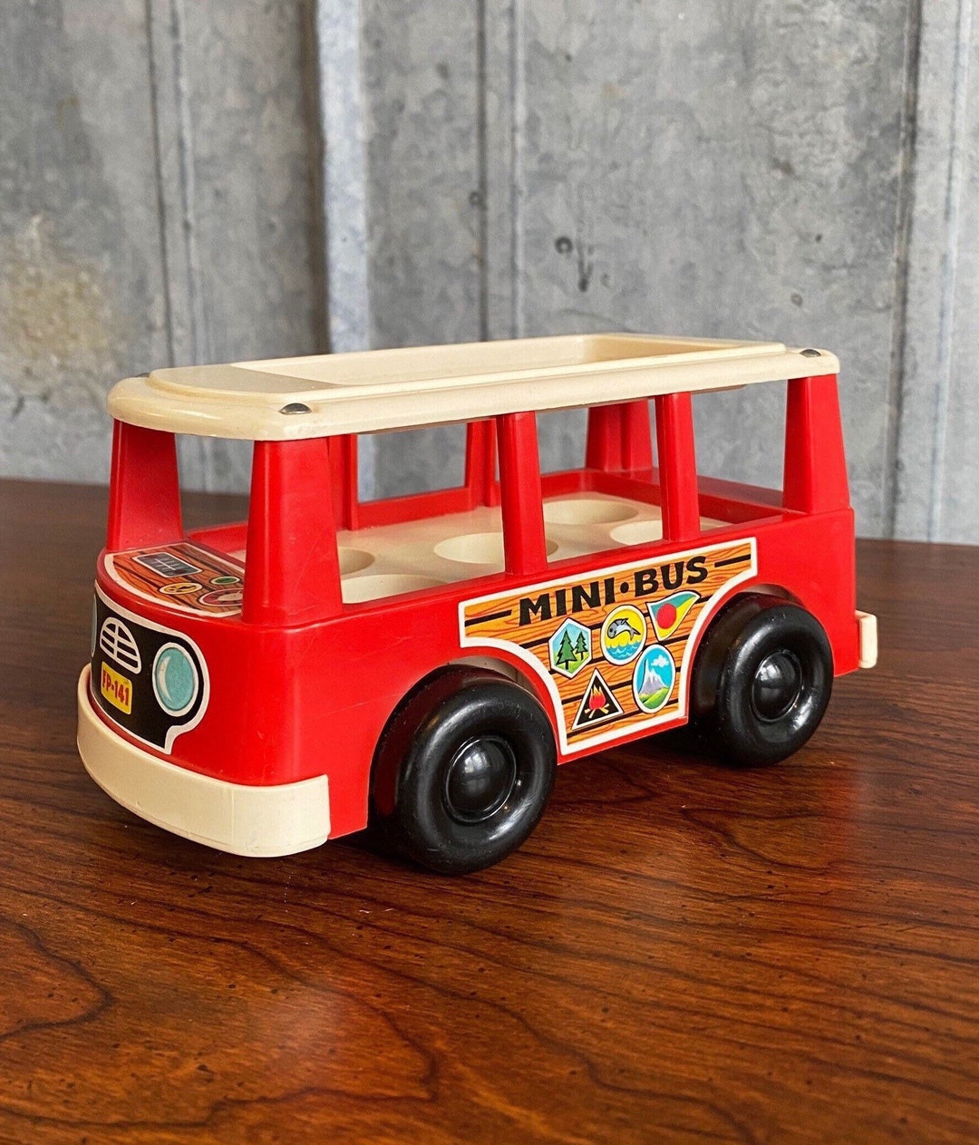 1960s Fisher Price Mini Bus Toy Etsy