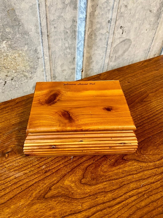 Vintage Yellowstone National Park Wooden Box - image 1