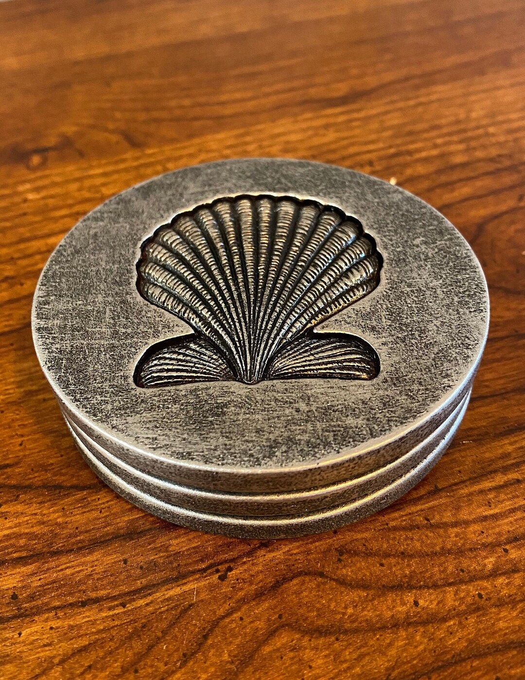Shell Rim Coasters Ocean Shell Drink Coasters - Etsy
