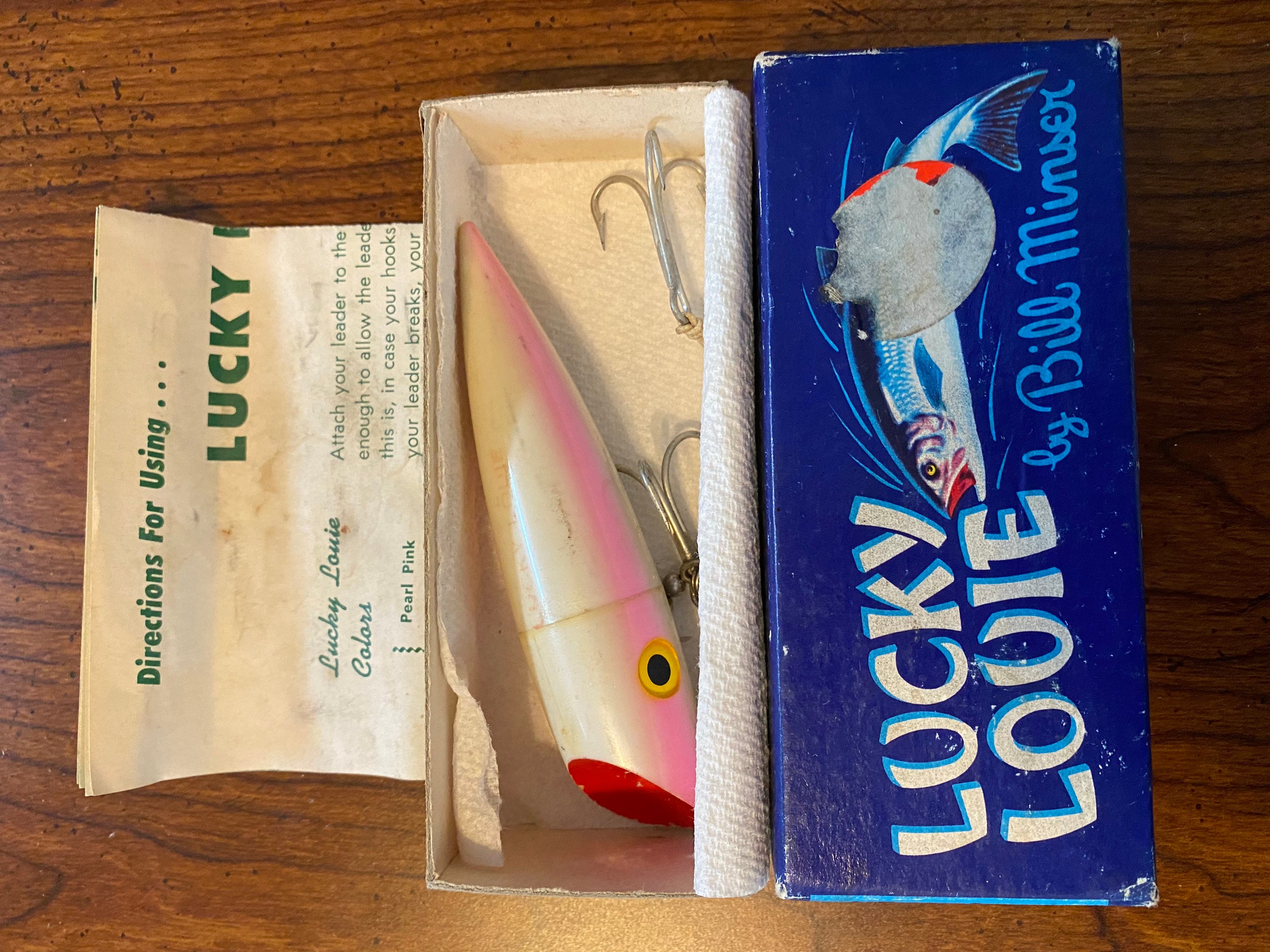 Buy Vintage Wee Pearl Pink Luck Louie Fishing Lure Online in India