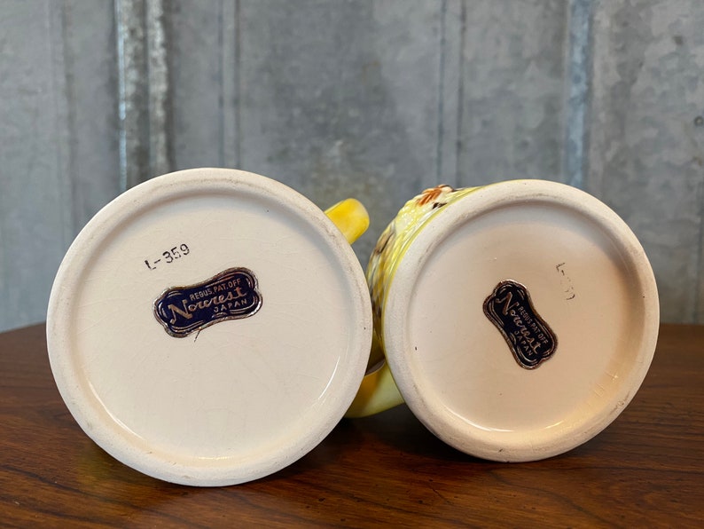 Vintage Norcrest Japanese Honey Bee Creamer Set Etsy