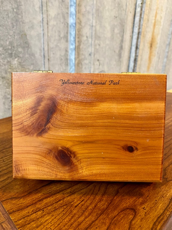 Vintage Yellowstone National Park Wooden Box - image 3