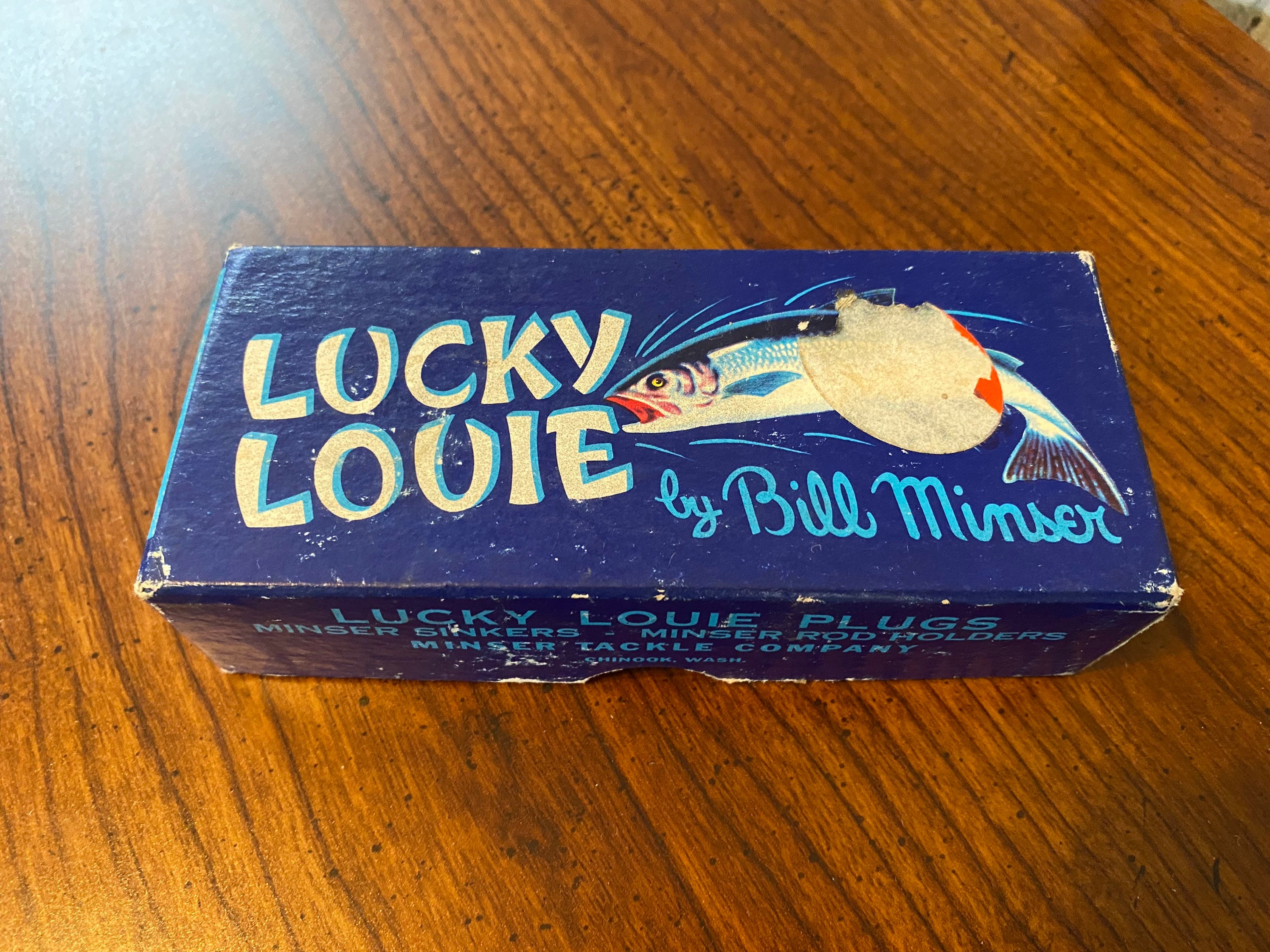 Vintage Wee Pearl Pink Luck Louie Fishing Lure 