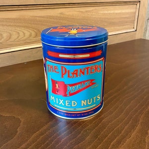 Vintage Planters Peanuts Retro Tin