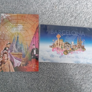 7 cartes postales vintage de Singapore Airlines de 2006