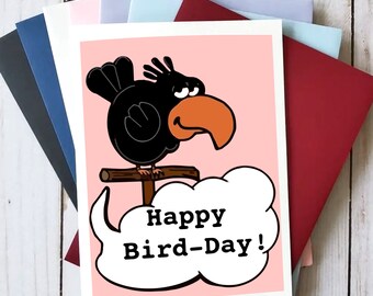 Happy Bird Day The Office Happy Birthday Card The Office Bird-Day Card Funny | Etsy