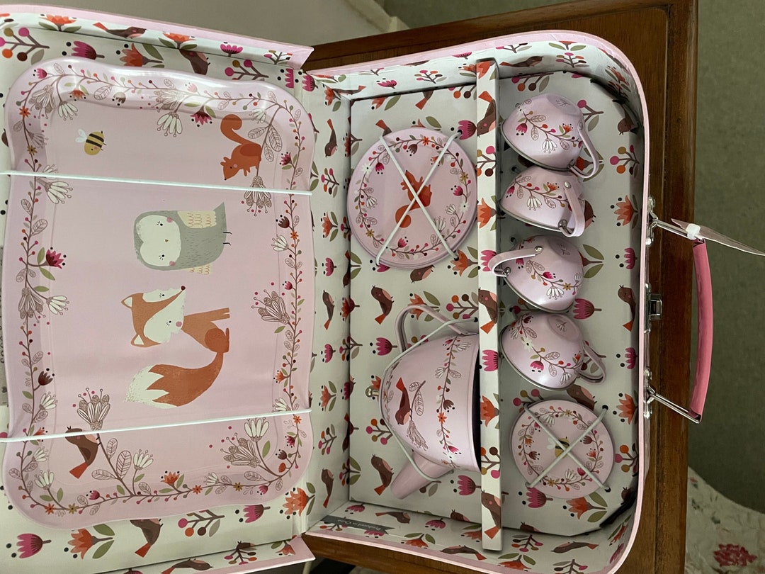 Friends Tea Set A Child’s Woodland Friends Tea Set - Etsy