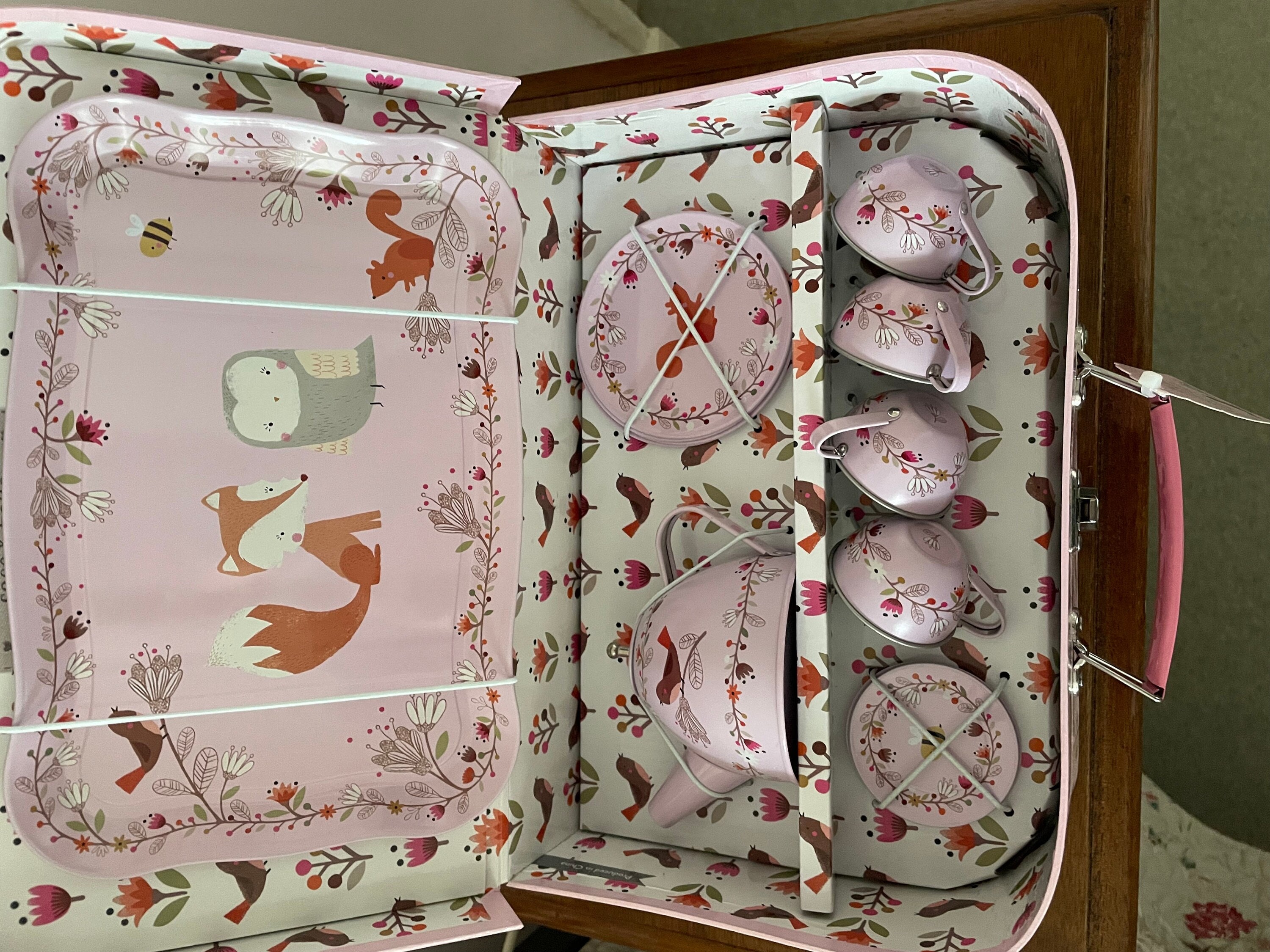 Set de 3 Valisettes Rétros Woodland Friends Sass and Belle Set de 3 Valisettes Rétros Woodland Friends Sass and Belle