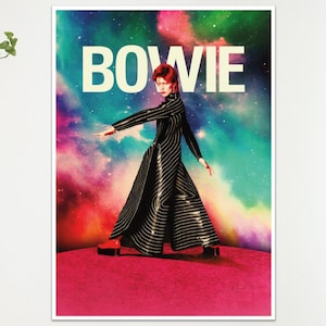 David Bowie Moonage Daydream Movie Film Poster Print Wall Art Gift  A4 A3