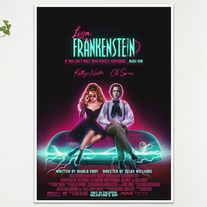 Affiche de film de film Lisa Frankenstein, impression d'art mural, cadeau A4 A3
