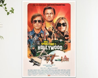 Once Upon A Time In Hollywood Film Poster Print: Wall Art Gift