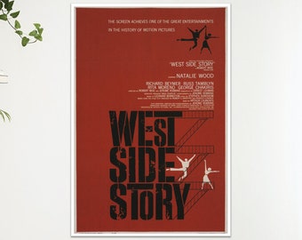 West Side Story Musical Movie Film Poster Print Wall Art Gift  A4 A3