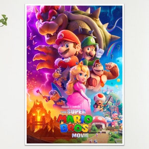 The Super Mario Brothers Movie Art Film Poster Print Wall Art Gift  A4 A3