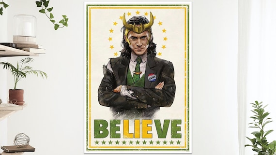 Loki Artwork TV Movie Film Poster Print Wall Art Gift  A4 A3