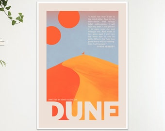 Dune Artwork Movie Film Poster Print Wall Art Gift A4 A3 - Etsy UK
