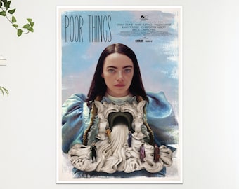 Poor Things Movie Film Poster Print Wall Art Gift  A4 A3