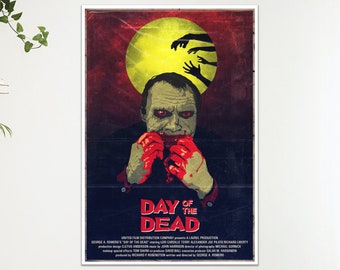 Póster de la película "El Día de los Muertos" (impresión, arte de pared, regalo, tamaño A4, A3)