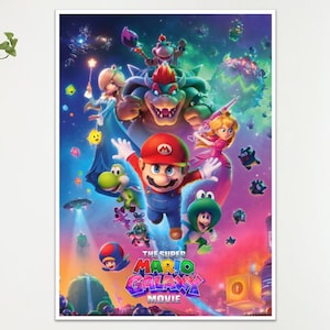 The Super Mario Galaxy Movie Art Film Poster Print Wall Art Gift  A4 A3