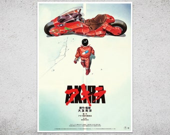 Akira Movie Film Poster Print Wall Art Gift A4 A3 - Etsy